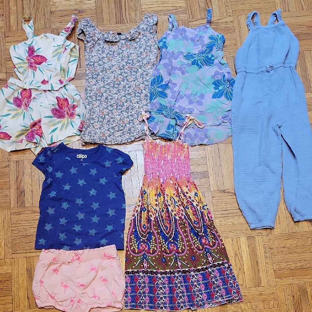 Circo Blue Star Tee and Pink Flamingo Shorts Set